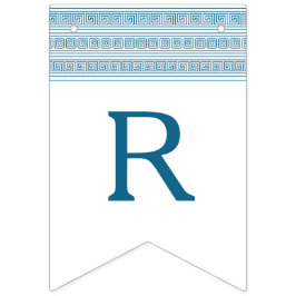 Banderines Fiesta de cumpleaños togolesa griega azul con elem