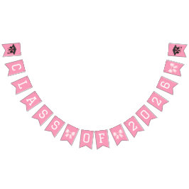 Banderines Fiesta de Graduación de la Clase de 2026 con Lazos