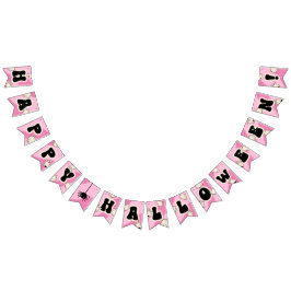 Banderines Fiesta de Halloween de Cute Pink Happy