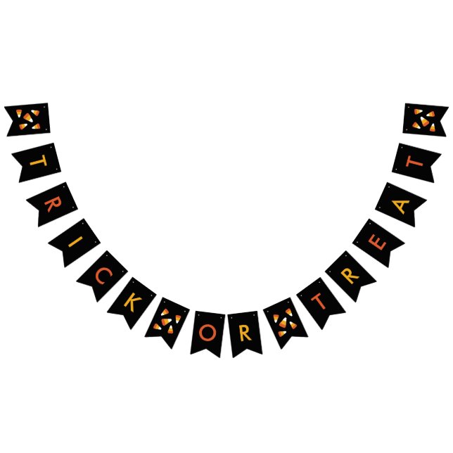 Banderines Fiesta de Halloween en el maíz dulce o truco (Todo)