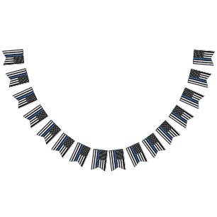 Banderines Fiesta de Jubilación de la Policía Línea Azul delg