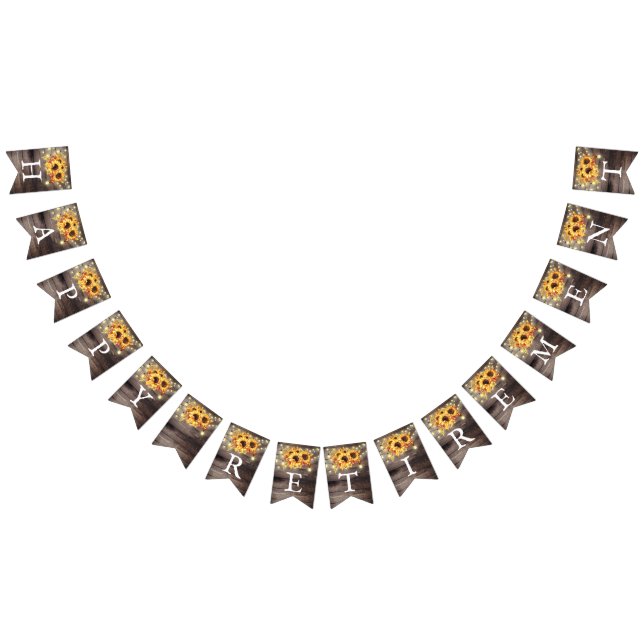 Banderines Fiesta de Jubilación Rústica de Flores de Sombra (Todo)