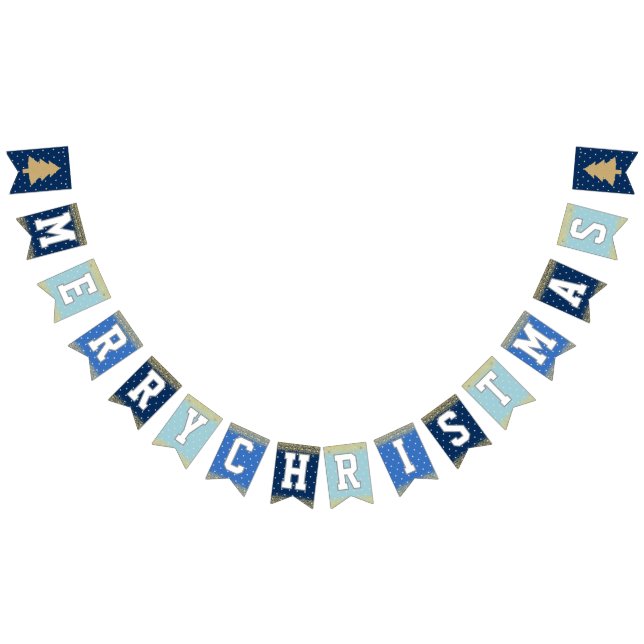 Banderines Fiesta de Navidades de Blue Stars (Todo)