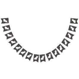 Banderines Fiesta de Silhouette de Bulldog francés