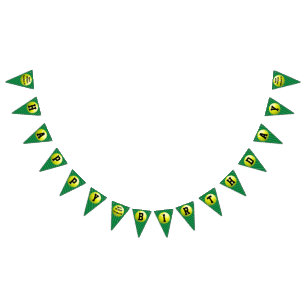 Banderines Fiesta de tenis feliz cumpleaños