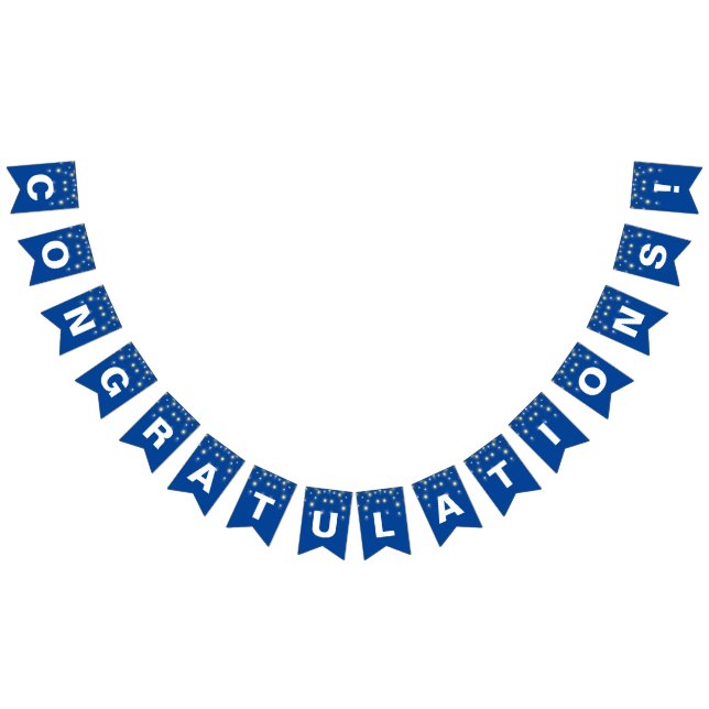 Banderines Fiesta ilumina felicitaciones por el azul (Todo)