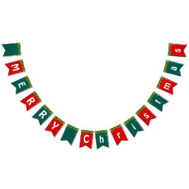 Banderines Fiesta navideño VERDE VERDE DE invierno