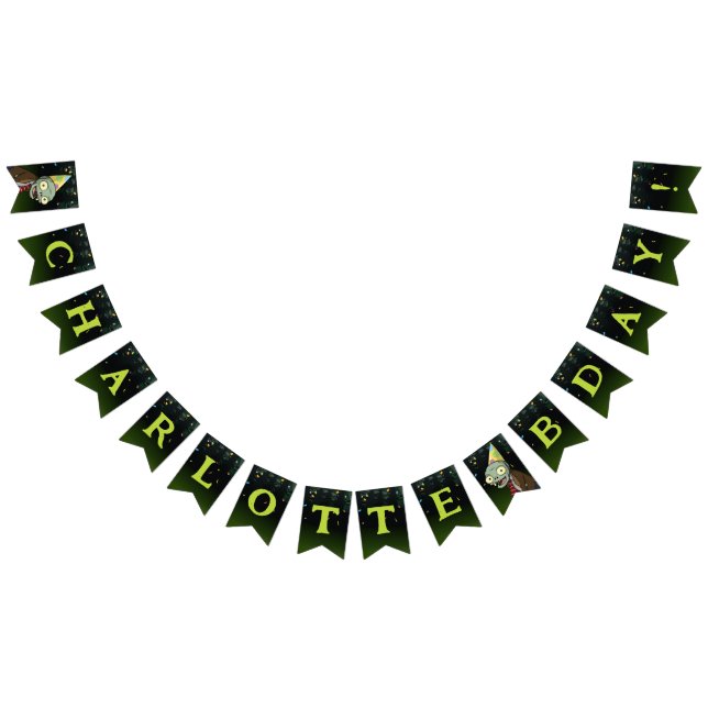 Banderines Fiesta zombie Cumpleaños Halloween (Todo)