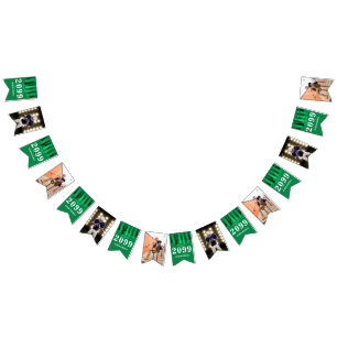 Banderines Fila verde de graduación fotográfica de Taselas