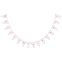 Banderines First Birthday Valentine’s Day Banner