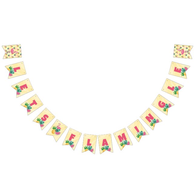 Banderines Flamingo Fiesta - Hagamos una banca de conejo (Todo)