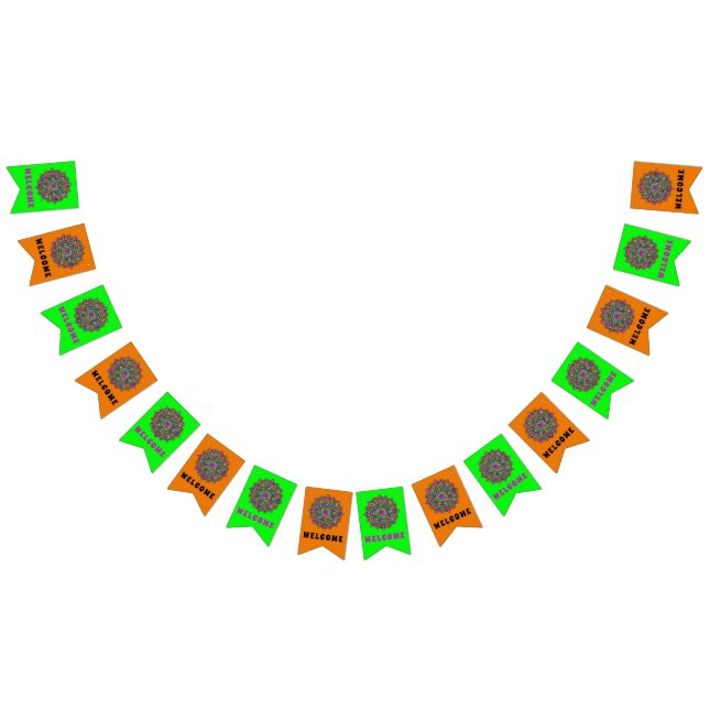 Banderines Flor de vida - Mandala india 1 (Todo)