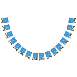 Banderines Flor rosa blanca