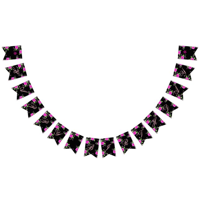 Banderines Flor rosa brillante (Todo)