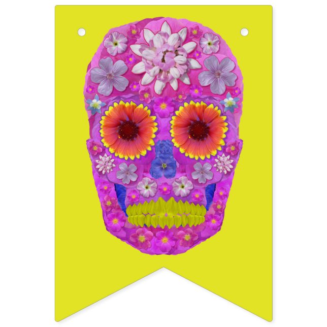 Banderines Flor Skull 2 (Primera bandera)