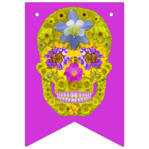 Banderines Flor Skull 3