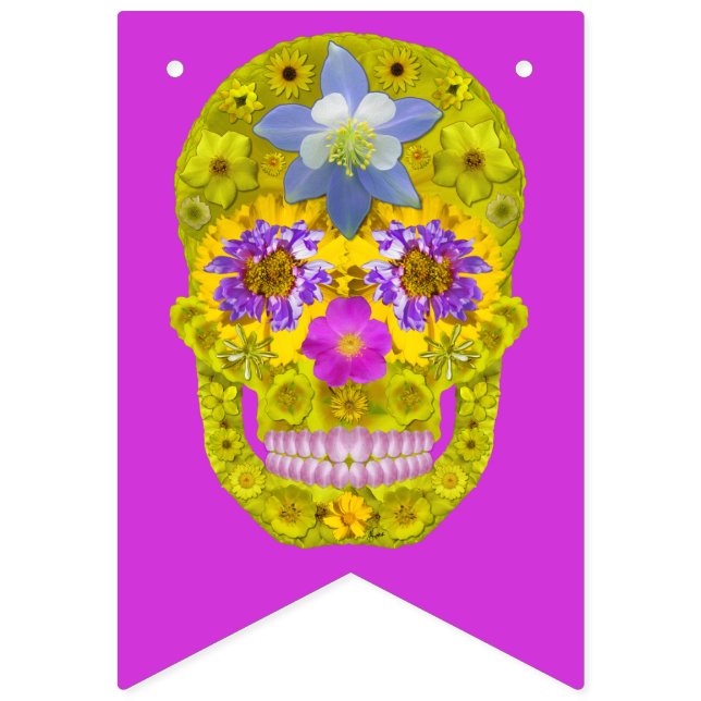 Banderines Flor Skull 3 (Primera bandera)