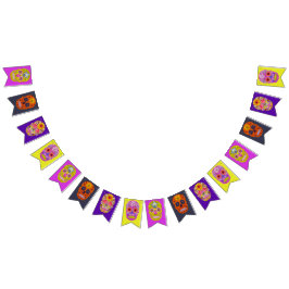 Banderines Flor Skulls