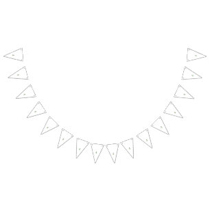 Banderines Flor verde orgánica con centro rojo, hojas oscuras