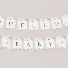 Banderines Floral Honey Bumble Bee Baby Shower