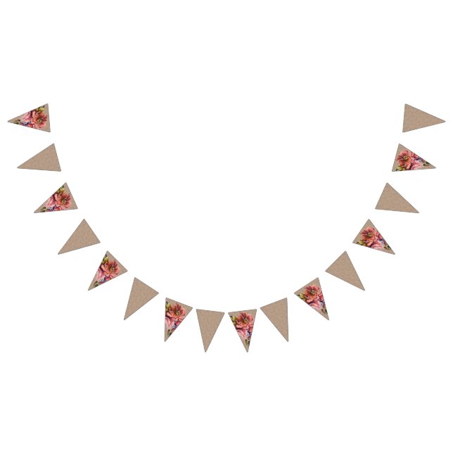 Banderines Floral rústica vintage (Todo)