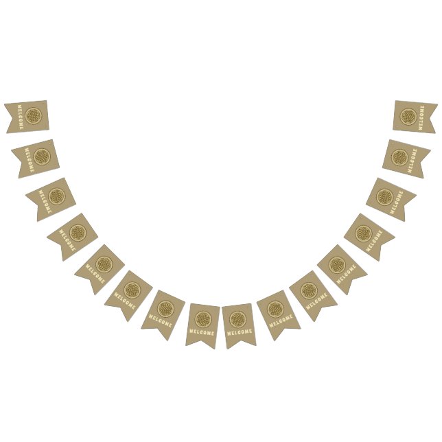 Banderines FLORES DE LA VIDA - Símbolo de geometría sagrada A (Todo)