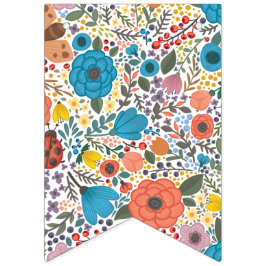 Banderines Flores de primavera.