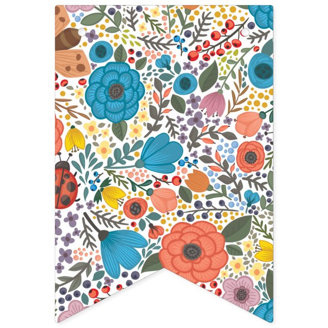 Banderines Flores de primavera. (Primera bandera)