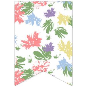 Banderines Flores Pastel bailarinas