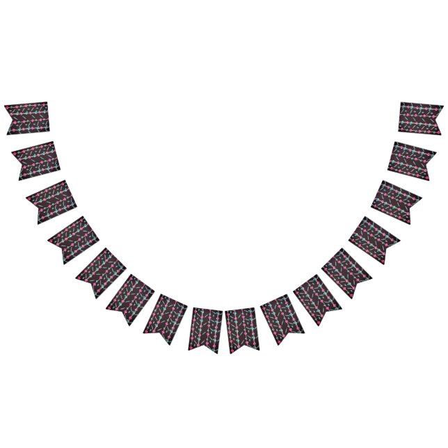 Banderines Flores rayadas (Todo)