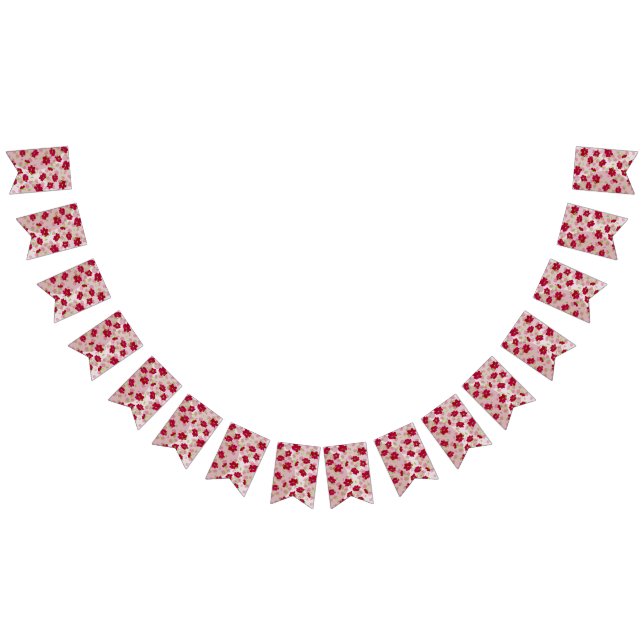 Banderines Flores rosas y rojas - Floral (Todo)