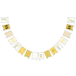 Banderines Flores silvestres amarillas dulce fiesta de cumple