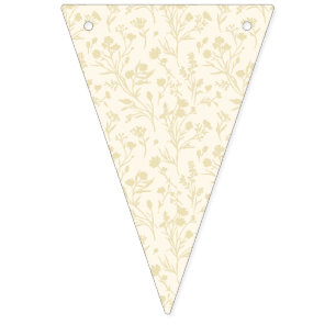 Banderines Flores susurrantes de trigo dorado - Neutral