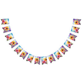 Banderines Flores y adybugs