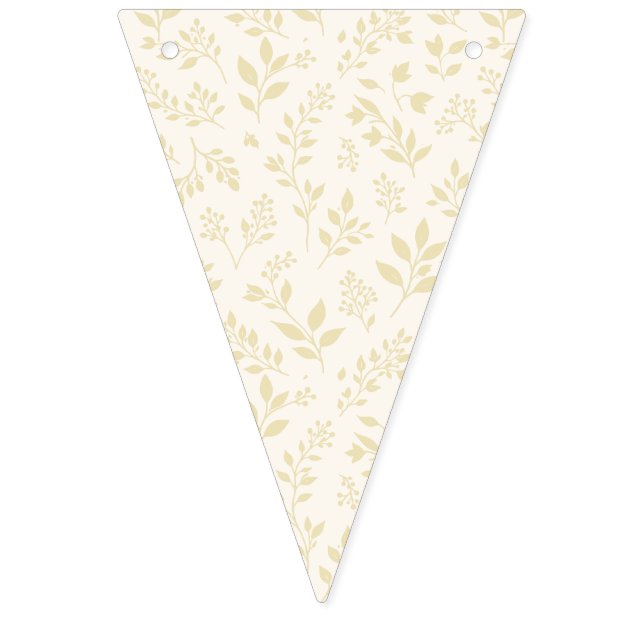 Banderines Follaje de otoño Trigo Dorado - Neutral (Primera bandera)