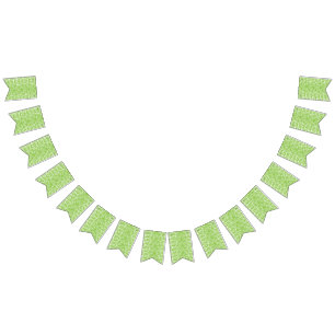 Banderines fondo abstracto verde y blanco