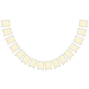 Banderines fondo amarillo y blanco con círculos pequeños