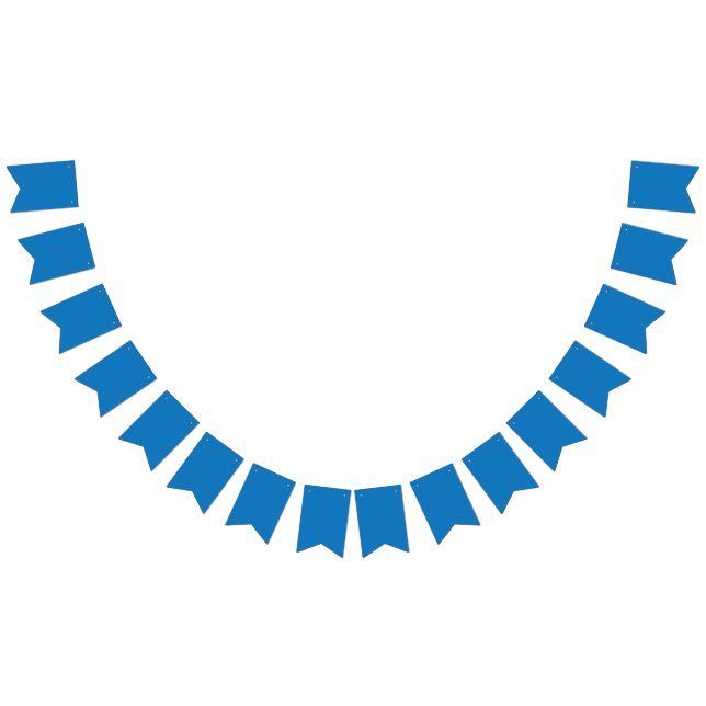 Banderines fondo azul con reloj en blanco y negro (Todo)