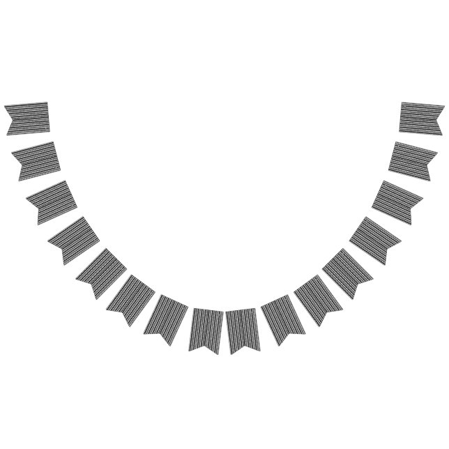 Banderines fondo blanco y negro con muchos puntos (Todo)