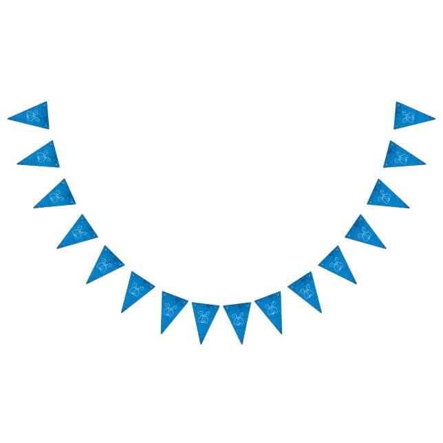 Banderines Fondo de la liga azul (Todo)