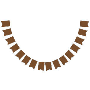 Banderines Fondo marrón terroso – Color sólido minimalista