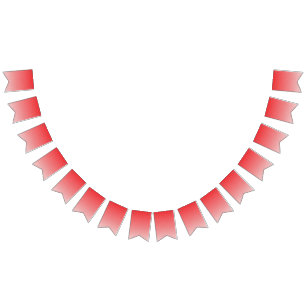 Banderines fondo rojo y blanco con cuadrados pequeños