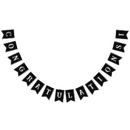 Banderines Fórmulas Matemáticas Negras Felicitaciones de Grad