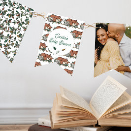 Banderines Foto Baby Shower de Woodland Storybook