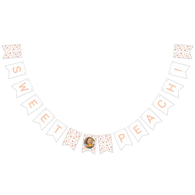 Banderines Foto de cumpleaños de Sweet Peach (Todo)