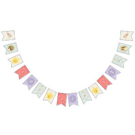 Banderines Foto de cumpleaños del Chica de la princesa de had