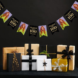 Banderines Foto de cumpleaños personalizada de Funny Head per