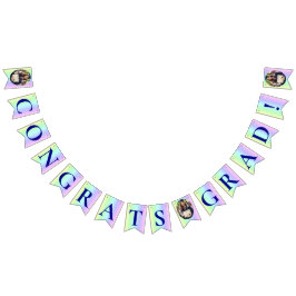 Banderines Foto de graduación de franjas divertidas y con col