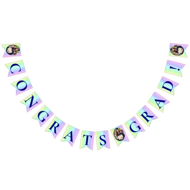 Banderines Foto de graduación de franjas divertidas y con col (Todo)
