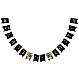 Banderines Foto Grad, Diploma Cap Tassel, dorado plateado, ne